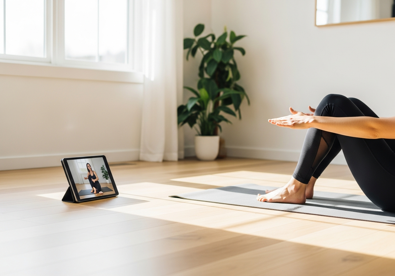 Занятия на коврике онлайн