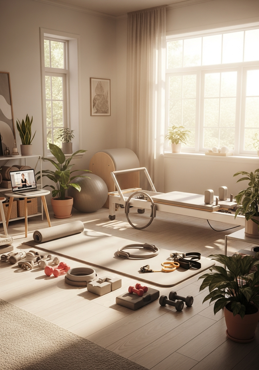 Домашняя зона для занятий пилатесом